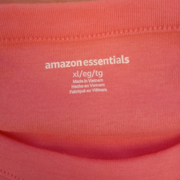 Women's Amazon Essentials Pajama Set Pink XL New - Picture 7 of 9